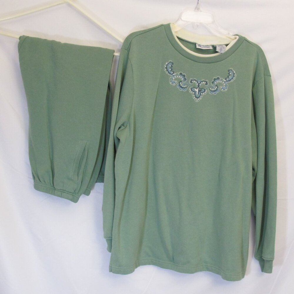 Blair coordinated green pants set XL/L
